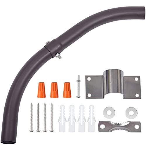 Paktonvo Mounting Arm for Outdoor barn Light，Sturdy Mounting Arm Suitable Use for 40W/50W/70W/80W/100W/120W Dusk to Dawn Led Barn Light Area Light Outdoor Yard Light