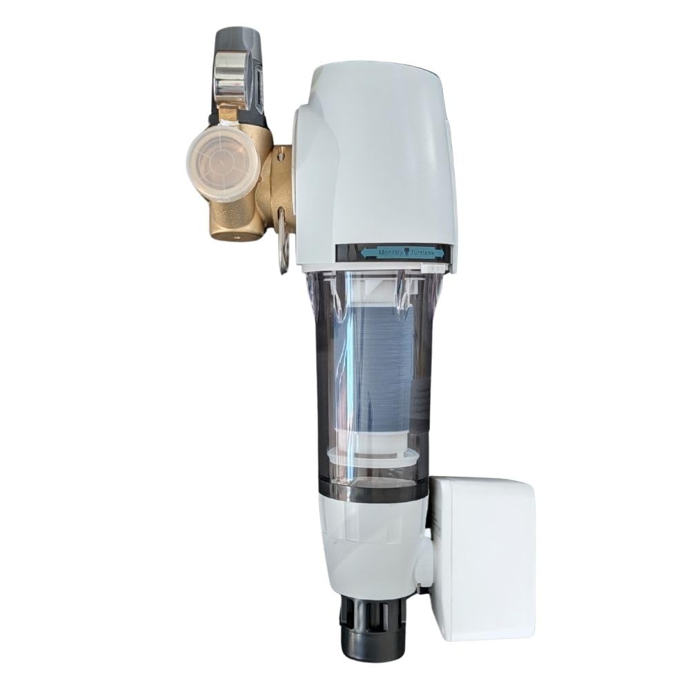 Rückspülfilter & Druckminderer DN 25/1" | mit Manometer und Rückspülautomatik | Filtert Rost, Sand, Kalk und andere Partikel | Verbesserung der Wasserqualität