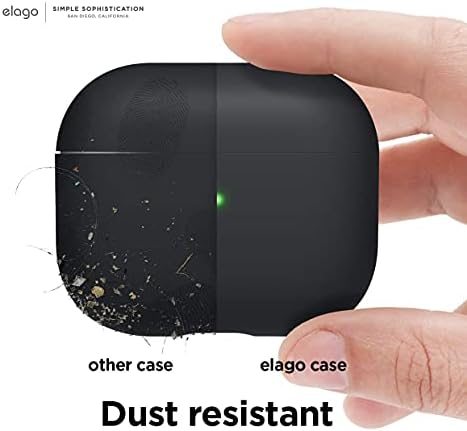 elago Liquid Hybrid Case Compatible with AirPods 3 Case Cover - Triple Layer Structure Protection (Black)