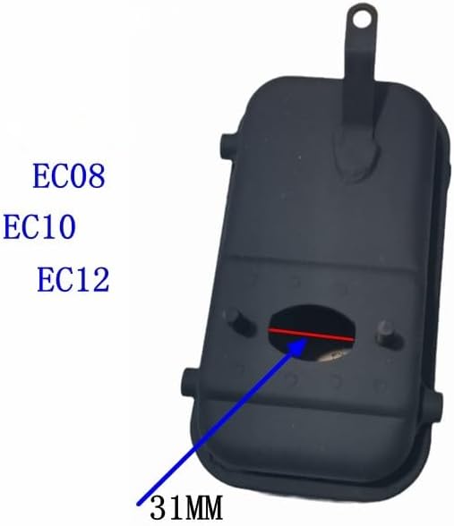 Muffler Exhaust Silencer for SU R EC08 EC10 EC12 Engine Brush Cutter Replacement, Glintique-001