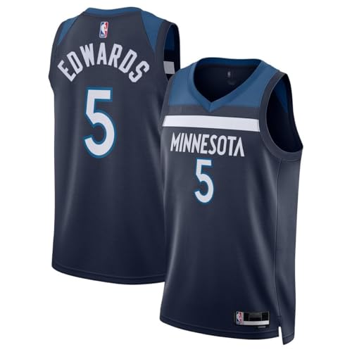 Anthony Edwards Minnesota Timberwolves NBA Kids Youth 8-20 Navy Icon Edition Swingman Jersey (US, Numeric, 10, 12, Regular, Navy)