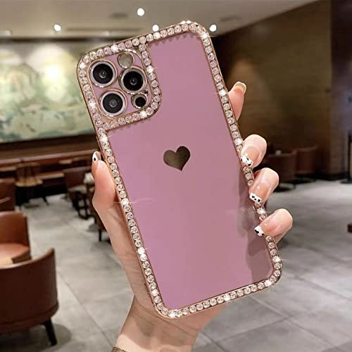Coque antichoc pour iPhone 13 Pro Max : protégez votre écran avec style grâce aux diamants de luxe