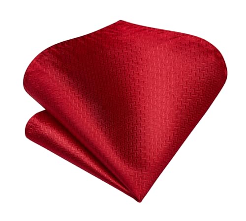 Image of Enlision Mens Ties Stripe Tie and Pocket Square Set Classic Formal Woven Neckties Handkerchief Cufflinks Wedding