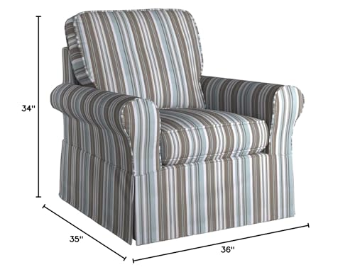Sillón Giratorio Plegable Marrón miniatura 2