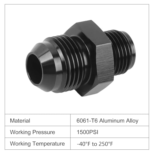 EVIL ENERGY 8AN Male to 5/8x18 Inverted Flare Thread Fitting Adapter Straight 2Pcs by EVIL ENERGY - Used condition - Image 3