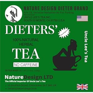 Dieters Thee, Gewichtsbeheer en Vet Brandend Supplement, bevordert Vermageringsdieet en het Reinigen (1)