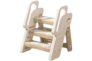 RIXET 3 Step Stool for Kids: Ultimate Bathroom Helper for Little Explorers!