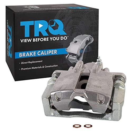 Image of TRQ Rear Right Brake Caliper w /Bracket Passenger Side