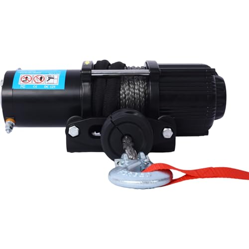 Winche eléctrico 3500lb 12V con cuerda sintética