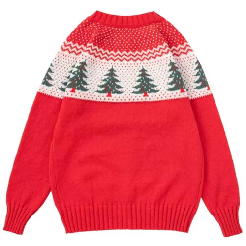 Image of Women's Funny Fall Winter Animal Floral Christmas Tree Long Sleeve Button Knit Cardigan Sweater