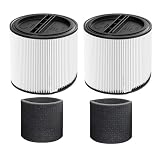 A51U 90304 Filter Cartridge Kit, Compatible For Shop Vac 90350, 5-Gallon And Above Wet/Dry Vacuum Cleaner