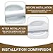 Prywog 8 PCS Car Door Handle Protector, Anti-Scratch Protection Pad, Universal Transparent Bowl Sticker for Most Cars