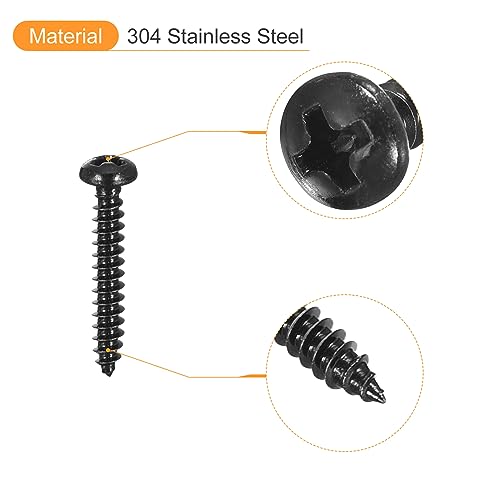Tornillo autorroscante Phillips cabeza redonda 14 mm 100 pcs miniatura 4