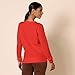 Amazon Essentials Damen Sweatshirt aus French-Terry-Fleece mit Rundhalsausschnitt (Erhältlich in Übergröße), Rot, L