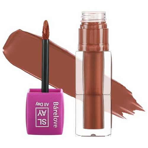 Image of BARELOVE SLAY All Day Non-Drying Liquid Lipstick for Women with Matte Finish One Swipe Application | Highly Pigmented |Smooth Glide Formula | Long Lasting | Transferproof | 12 ml | 827-COCOA DOLL