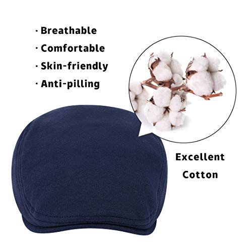 Image of WETOO Men's Flat Cap Gatsby Newsboy Lvy Irish Hats Driving Cabbie Hunting Cap