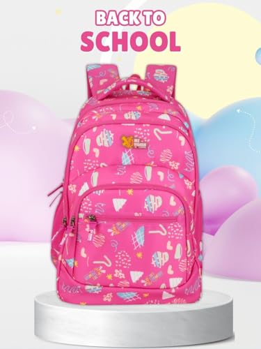 Image of Zilo Sweet Treats 34L School Backpack - Ice Cream & Candy Fun Edition for Kids (Girls & Boys)