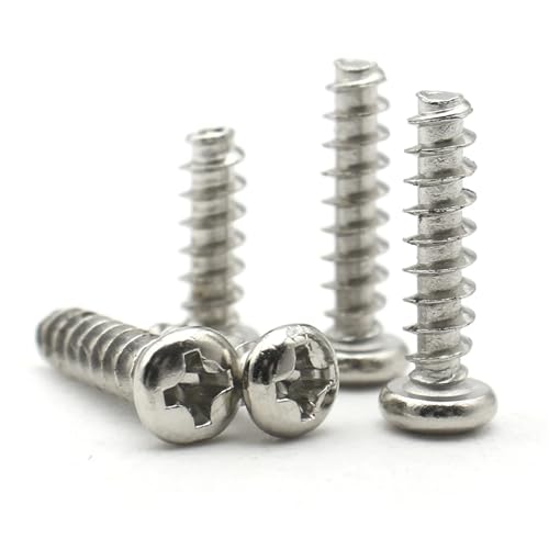 Vis tête ronde M5 x 10mm en carbone nickelé pour finitions soignées et solides