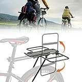 【Alas ajustables】: Puede sostener fácilmente carga grande ， Equipado con una cuerda de amarre de alta resistencia para fijar firmemente la carga. Reserve agujeros para el reflector trasero, puede montar reflectores o luces usted mismo.