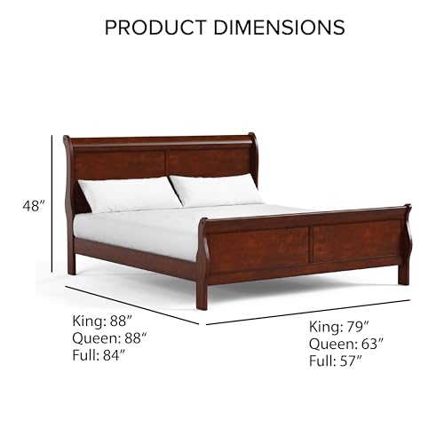 Furniture Of America AMJEG-O9088DI-R Arabella Traditional Wood Queen Bed Frame With Headboard And Footboard thumb #2