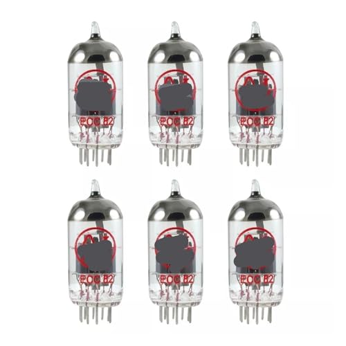 Tubes 12AU7 ECC82 Lot de 6 lampes audio sextuor à gain adapté pour amplificateur hifi