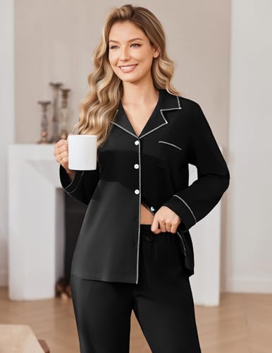 Womens Pajama Set Cotton PJs - image 3