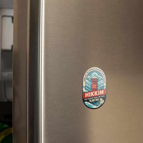 Image of Hikkim - 3D Embossed Flexible Fridge Magnet 0.5mm Decorative with Strong Hold | Refrigerator Magnet for Notes, Photos & Kitchen Decoration | Home & Office Use