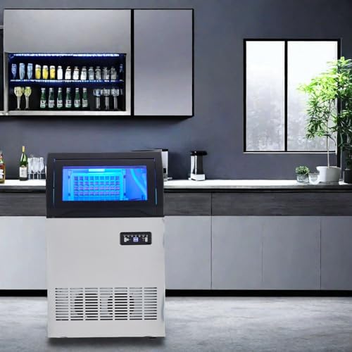 Máquina de Hielo Comercial GAOMON 100 Lbs/24H Acero Inoxidable miniatura 6