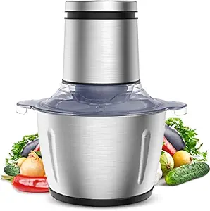 The Bright Storey Food Chopper Meat Grinder Electric, 400W Food Processor 2L Stainless Steel Mini Food pr