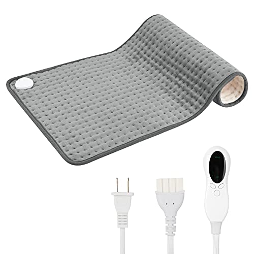 Adoric Heizkissen Rücken Wärmekissen Heizkissen Mit Abschaltautomatik Elektrisches Wärmekissen Nacken, Schultern, 10 Temperaturstufen, Maschinenwaschbar, 30 * 60 cm Cover