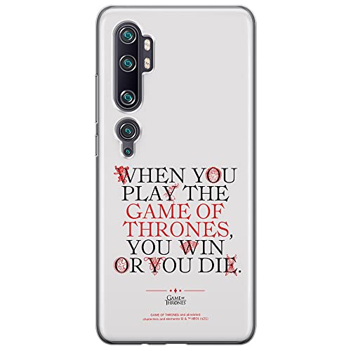 ERT GROUP mobile phone case for Xiaomi MI NOTE 10 Lite original and officially Licensed Gra o Tron pattern Game of Thrones 009 optimally adapted to the shape of the mobile phone