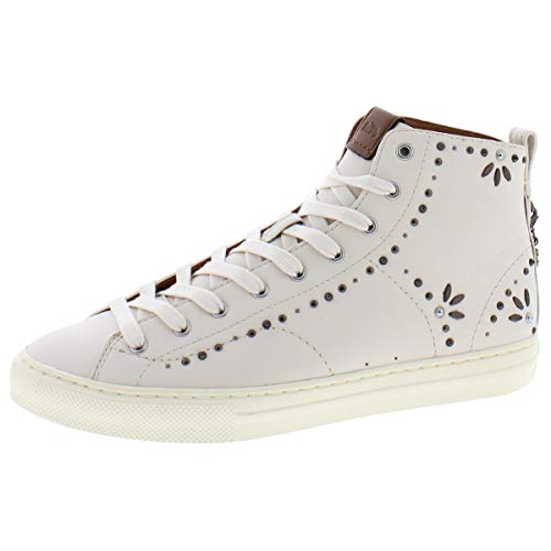 Buy Coach C216 Prairie Rivet High Top Sneaker Chalk Leather 9.5 at