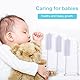 VAEIORP 6 pcs Baby Zahnbürste Finger Baby Silikon Fingerzahnbürste Beruhigen und Stimuliert das Zahnfleisch Baby Kindermundpflege Fingerzahnbürste Baby für 6-18 Monate