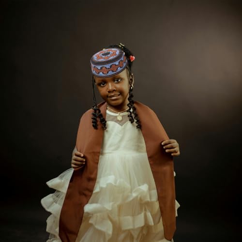 Didiseaon Muslim Hat: Breathable Muslim Kids Hat with Embroidered Islamic Prayer Cap for Boys Traditional Worship Headwear for Eid Mosque and Daily Use Multi4