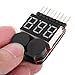 Angoily 2pcs Battery Tester Power Supply Tester Car Electric Tester Tool with LED Black Electronic Component