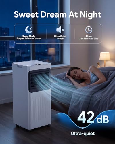 Image of 16000 BTU Portable Air Conditioners, 5 in 1 Smart AC Unit for Large Rooms Up to 750 Sq.Ft, WiFi App & Remote Control, Fast Cooling, Dehumidifier, Fan, Sleep Mode, 24H Timer with Window Kit