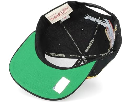 Mitchell & Ness Calgary Flames Brush Gorra Snapback Negra miniatura 5