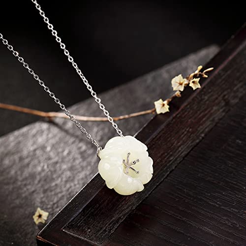 Collier jade S925 cadeau anniversaire parfait et idée romantique pour votre petite amie