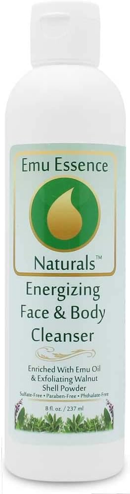 Emu Essence Energizing Face and Body Cleanser with Emu Oil 8 Ounce