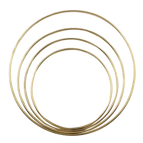 4 peças de anéis de metal para apanhador de sonhos DOITOOL para apanhador de sonhos e artesanato dou