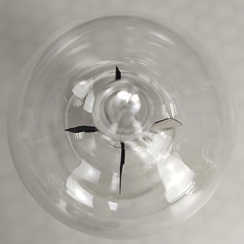 Lyzeous Solar Crookes Radiometer Glass Handmade Toy for Party Gift Transparent
