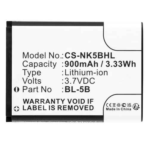 Batería de reemplazo ALLC para Maxcom MM131, 900mAh miniatura 3