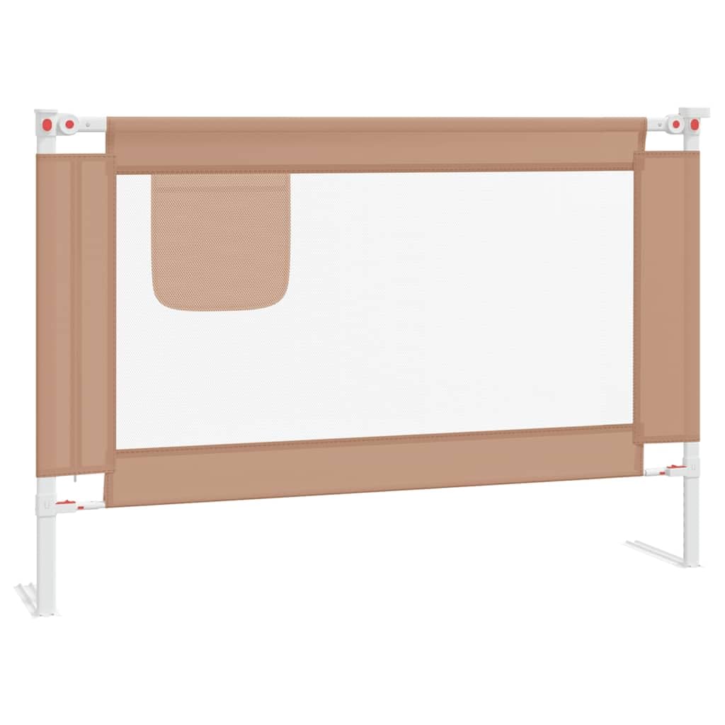 Generisch Kleinkind-Bettschutzgitter Taupe 100x25 cm Stoff,Baby & Kleinkind,Babysicherheit,Baby-Bettschutzgitter,10217