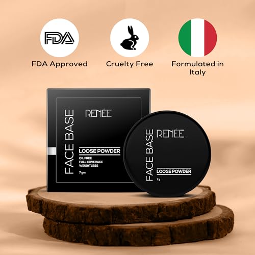 Image of RENEE Face Base Loose Powder - Warm Beige 7gm, Weightless Matte Finish, Enriched with Vitamin E, Non-Sticky, Excellent Payoff, for all skin types.