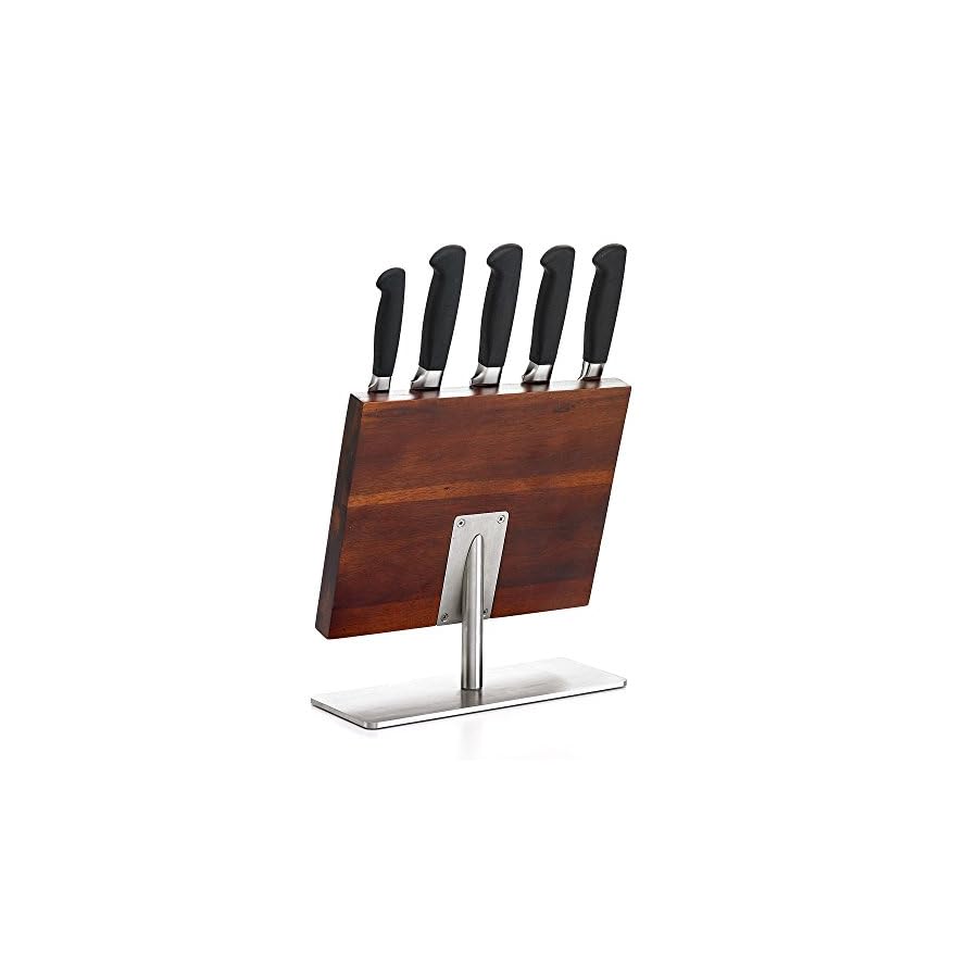 Mercer-Culinary-Genesis-6-Piece-Magnetic-Board-Knife-Set-11-38-x-9-11-12-inch-high-Stainless-Steel Mercer Culinary Genesis 6-Piece Magnetic Board Knife Set, 11 3/8 x 9, 11 1/2 inch high, Stainless Steel