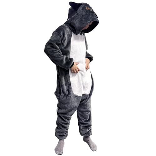Bseical Mops Kostüm für Erwachsene Damen Herren, Tiere Onesie Tierkostüm, Karneval KostüM Herren S-XL