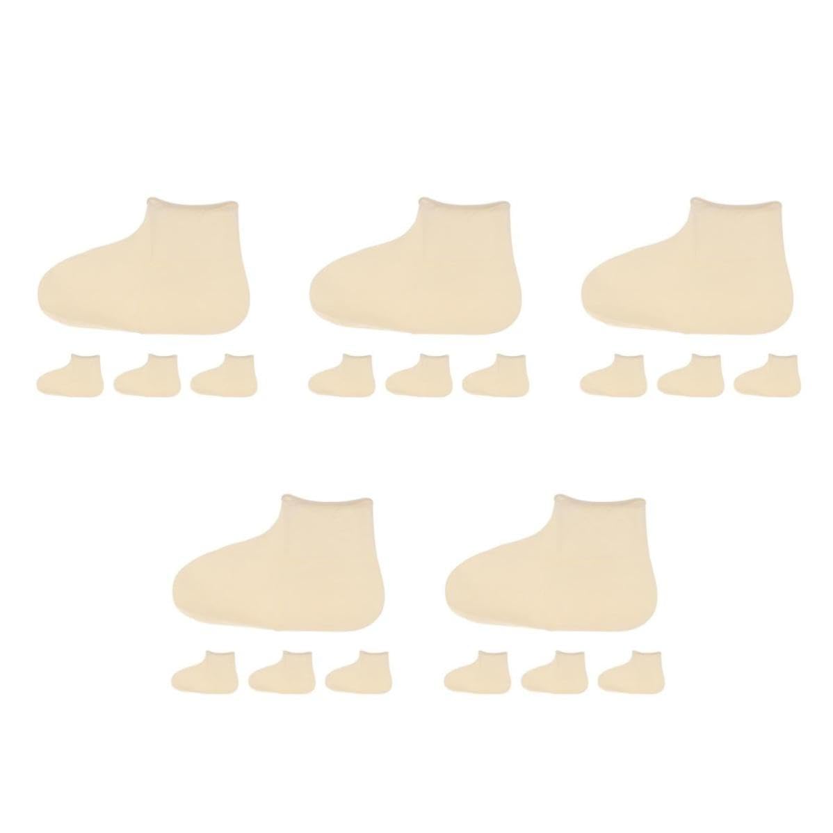 Cabilock 10 Pares Fundas Impermeables para Zapatos de Látex Color Claro