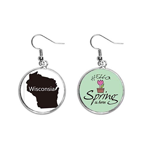 Evita joyas pesadas con los pendientes de Wisconsin ligeros de USA