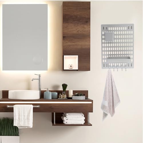 Estantería de baño sin taladro ideal para ordenar cocinas y salones modernos 8
