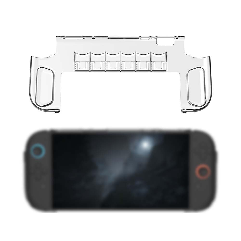 Custodia protettiva per Nintendo Switch 2, custodia trasparente in PC con spazio per carte di gioco, design compatto, 28,3 x 12,6 x 3,1 cm